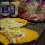 Cold cuts and cheeses ready for lunch