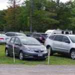 Parking on grass at TNT, Midland MI