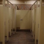 Stalls in women's restroom