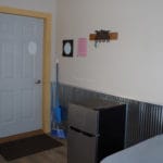 Refrigerator in basic room at Yellowstone Dog Sports, Roberts, Montana