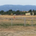 Outdoor dog exercise pen in field at Yellowstone Dog Sports, Roberts MT