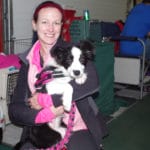 Danielle Davis,Trial chairperson, and her pup "Shelly", Car Dun Al, Huntley IL