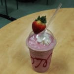 strawberry vanilla smoothie at Niles Wellness Center, Niles OH