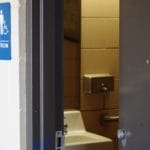 Restrooms for Handicapped-Main Floor , Illinois State FG Coliseum, Springfield IL