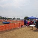 Outdoor Dirt Floor Staging Area at Champions Center Springfield OH