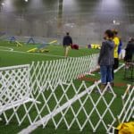 entry gating to agility ring at Niles Wellness Center, Niles OH