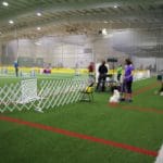 staging area to prep dogs before running at Niles Wellness Center, Niles OH
