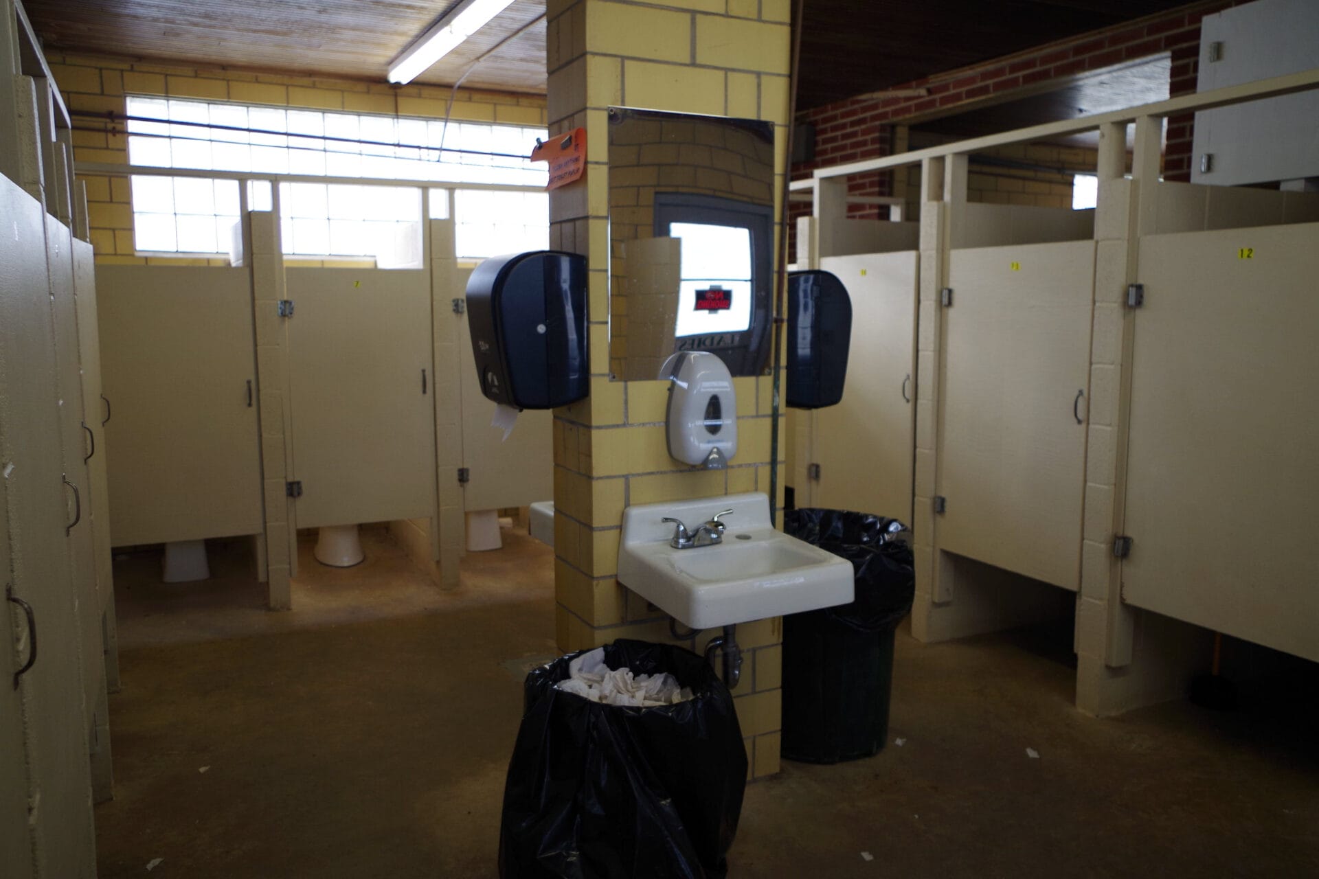 restroom stalls-bloomsburg-fairgrounds-bloomsburg-pa