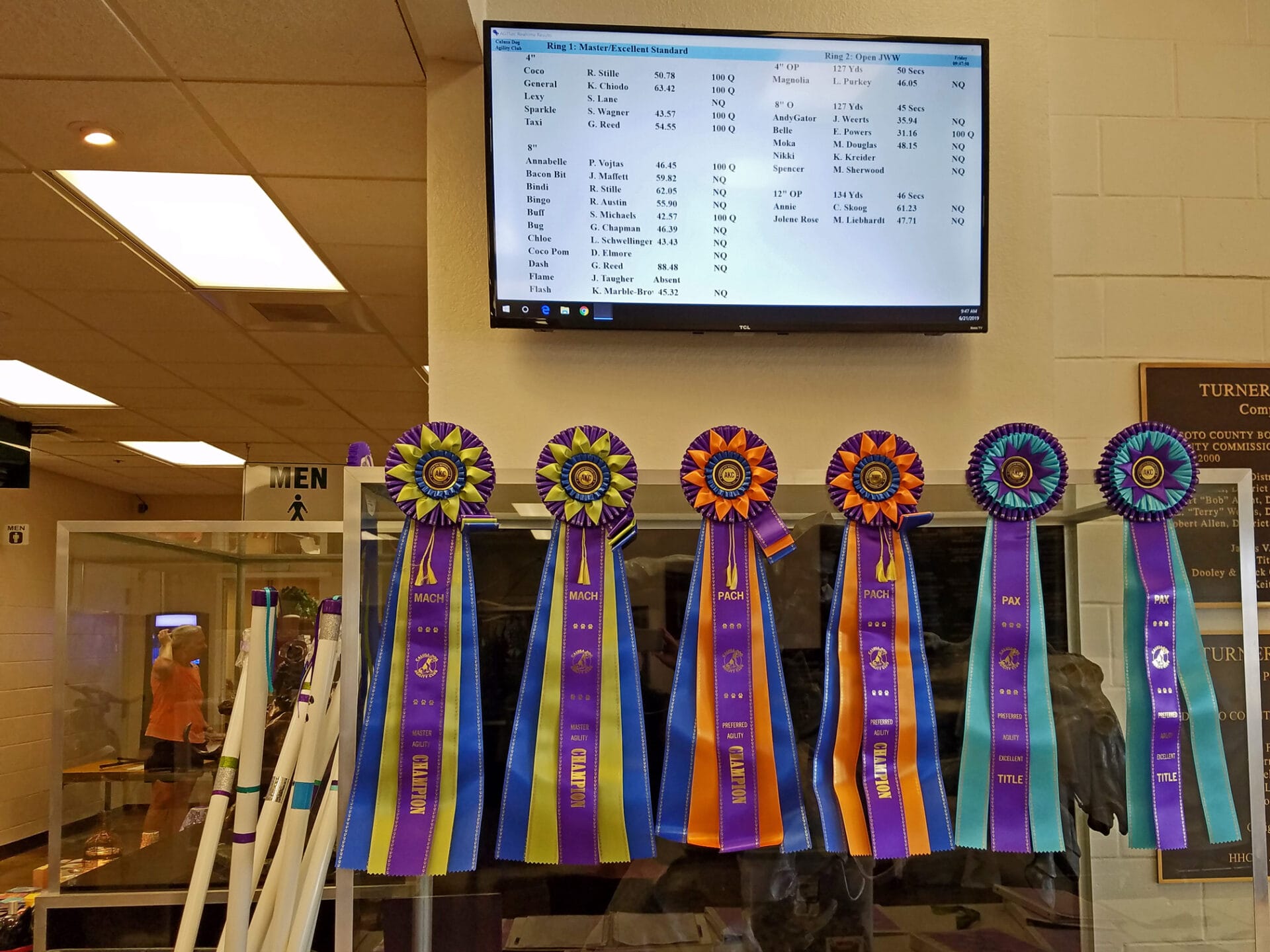PACH, MACH and PAX large ribbons at Turner Agri-Civic Center, Arcadia FL