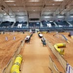 middle walkway between agility rings at Turner Agri-Civic Center, Arcadia FL