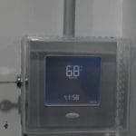 thermostat set at 68 at Ann Arbor Dog Training Club, Whitmore Lake MI