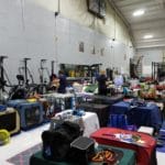 Crating Area in Gym around exercise equipment, Nex Level Arena, Flemington NJ