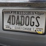 License Plate "4DADOGS" Middle Tennessee State University Livestock Arena, Murfreesboro TN