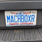 License Plate "MACHBOXR" Middle Tennessee State University Livestock Arena, Murfreesboro TN
