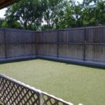 wood-fenced Dog Potty or exercise Area with artificial turf, Fusion Pet Retreat, Minnetonka MN