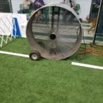 large industrial fan on turf at Caroll Indoor Sports, Westminster MD