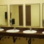Restroom sinks at Lane County Fairgrounds, Eugene OR