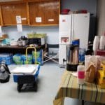 Kitchen area with storage for food and fridge, microwave Dog Training Club of St. Petersburg, St. Petersburg FL