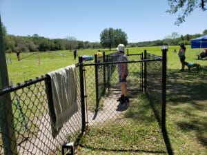 entry gate to the agility ring