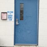 building entrance door - cudahy kennel club, st. francis, wi