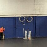 cocker spaniel directed to sit - cudahy kennel club agility trial, st. francis, wi