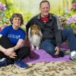 Adventuretail owners Deb and Andy Gropp with Shetland Sheepdog Zoey