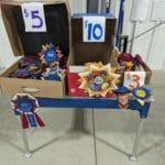 award centers made from award ribbons at Adventuretails, Fort Wayne IN
