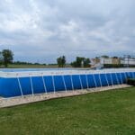 large dock jumping pool for dogs - agility at the farm, campton hills, il