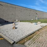 gravel dog potty area at pinnacle dog sports, westlake oh