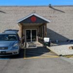 Entry door at Pinnacle Dog Sports, Westlake OH