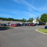 View of Pinnacle Dog sports upon entering the lot, Westlake OH