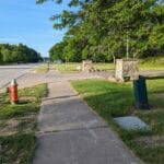 View of Pinnacle Dog sports entrance from the road coming from the other direction, Westlake OH