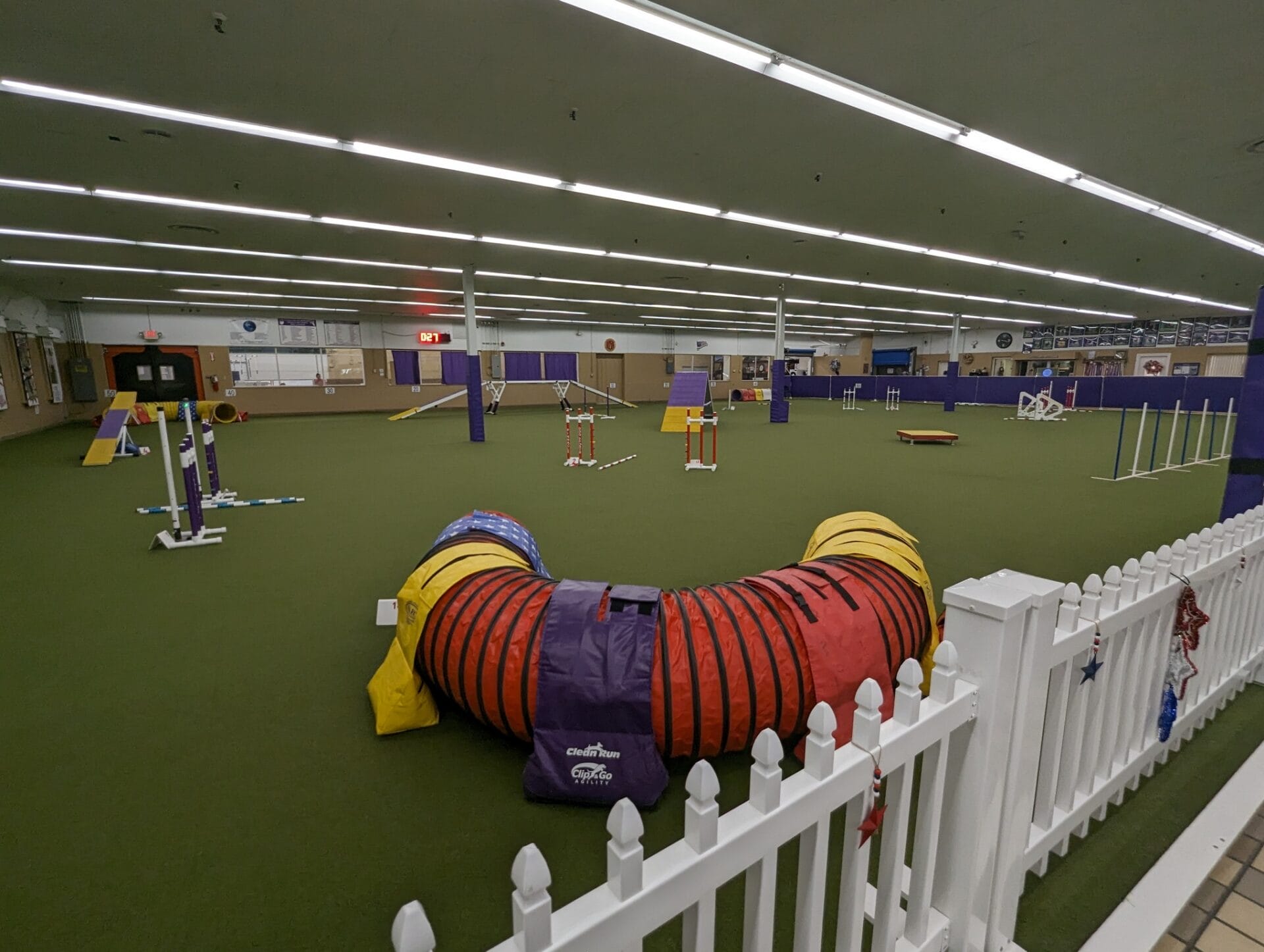 agility ring at pinnacle dog sports, westlake oh