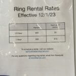 ring rental sign - agility at the farm, campton hills, il