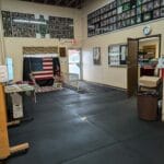 front/main entry door taken from interior at forest city dog training club in love's park il