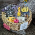 a raffle basket at forest city dog training club in love's park il