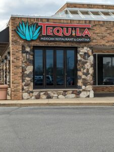 storefront of Tequila's Mexican Restaurant and Cantina, Fort Wayne IN